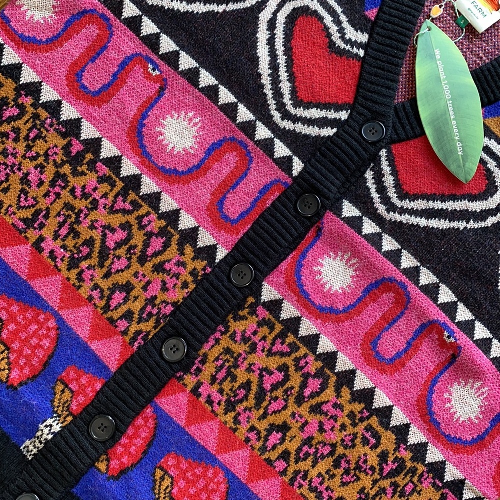 FARM Rio Multicolor Patterned Cardigan - Picture 14 of 16